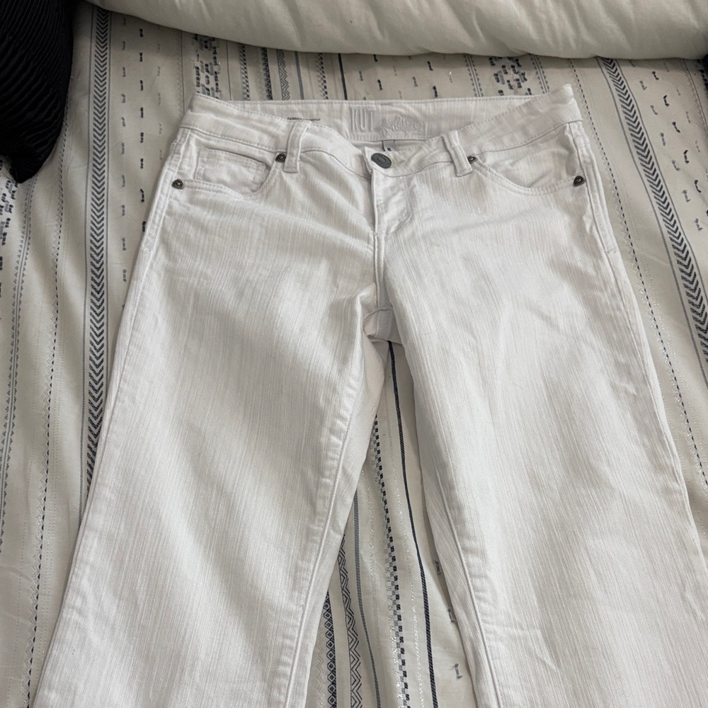 Kut from the Kloth Women's White Boot Cut Jeans